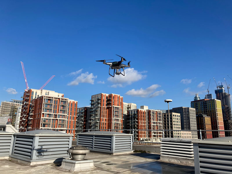 Drone in Battersea